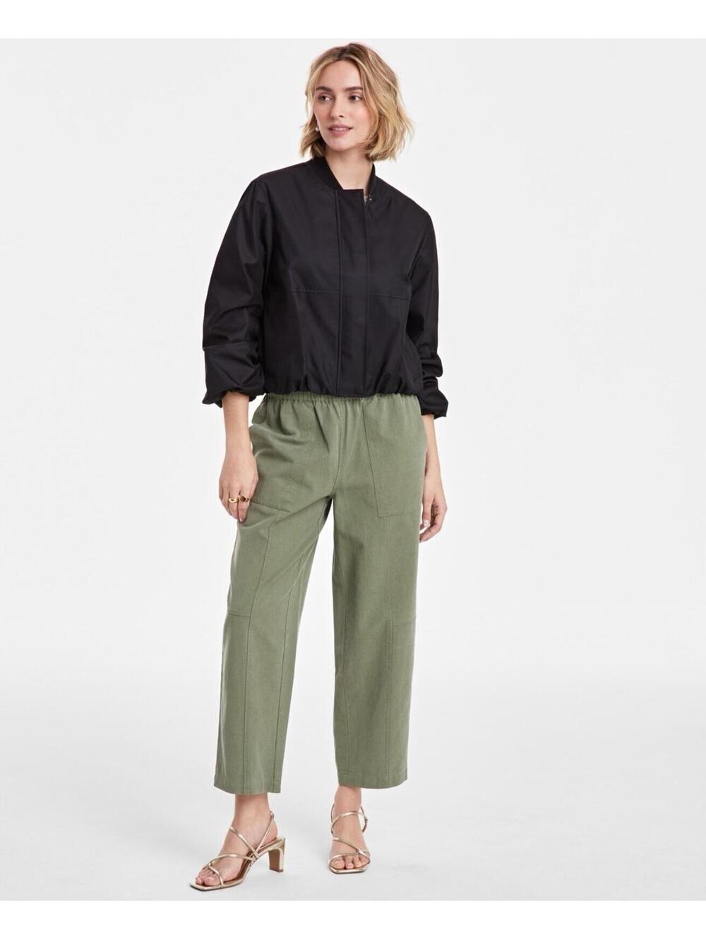 $99.50 on 34th Woman’s Twill Bubble Hem Bomber Jacket at Macy’s Deep Black